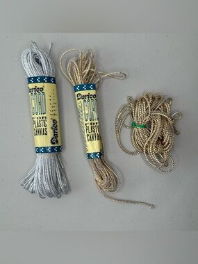 Vintage Darice Lot of 3 Metallic Cord For Plastic Canvas 34021-149 and 34021-112